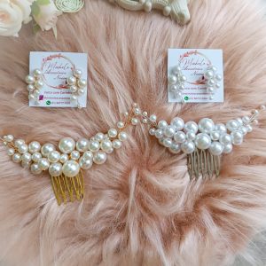 Conjunto Grinalda e brinco Luar de Perolas